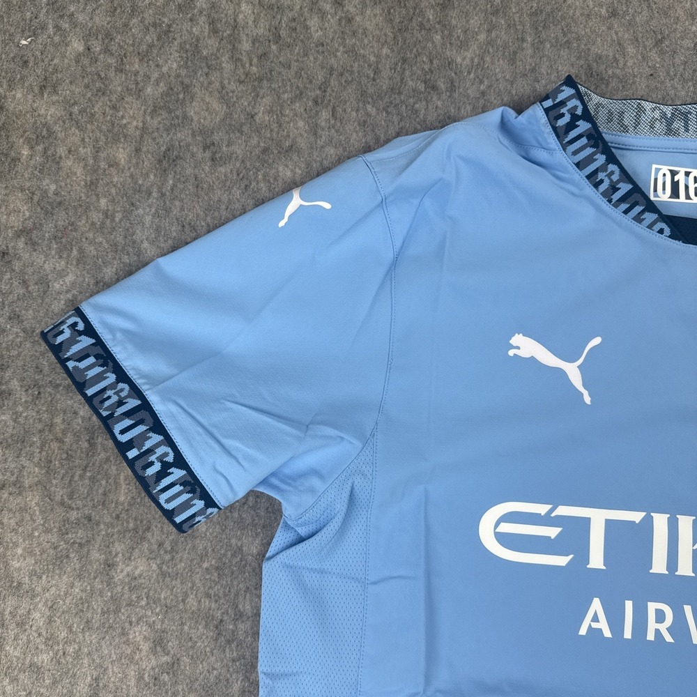 Puma Manchester City Soccer Jersey 2024-2025 Home Football Shirt Size M - Picture 6 of 13